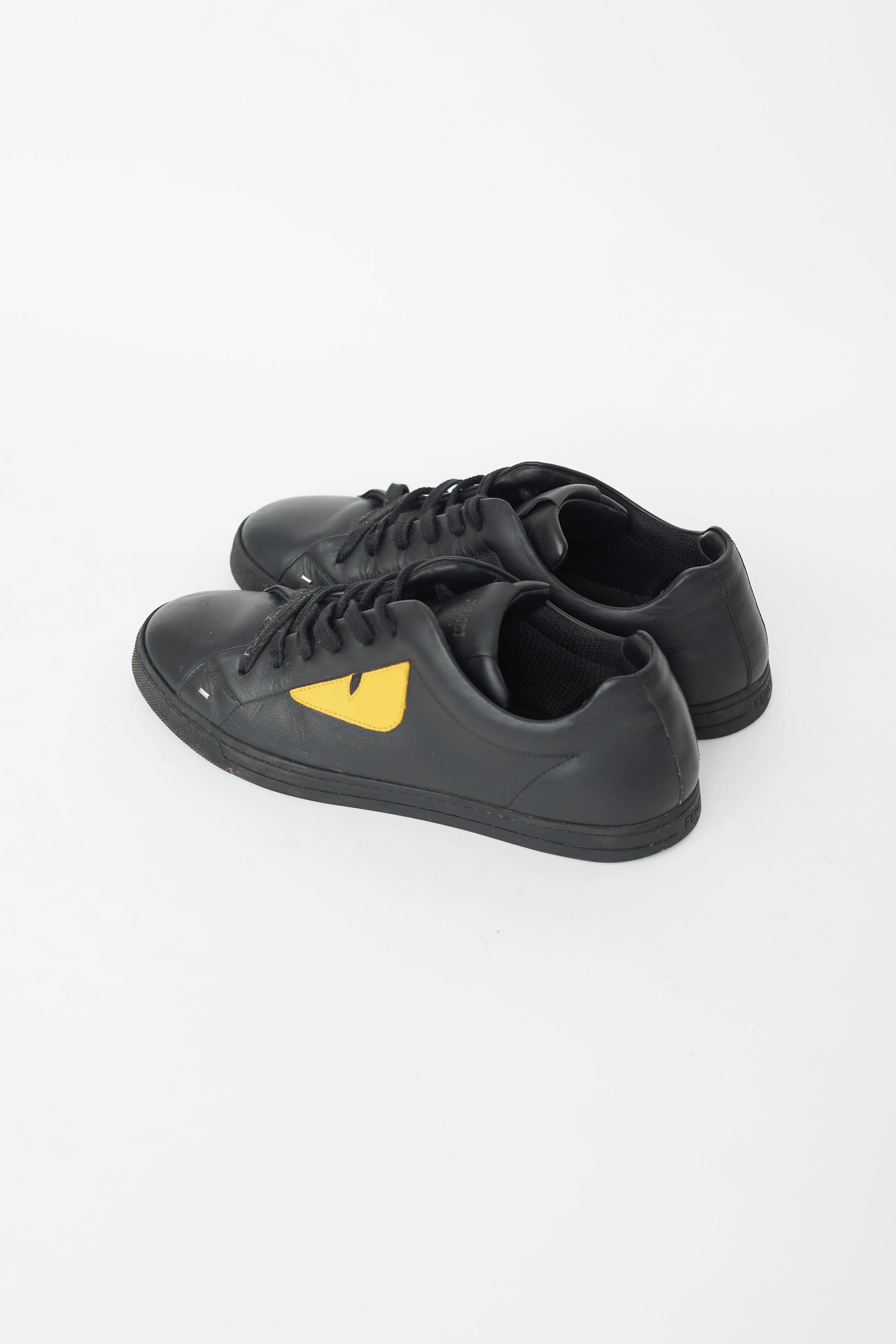 Black Leather & Yellow Sneaker