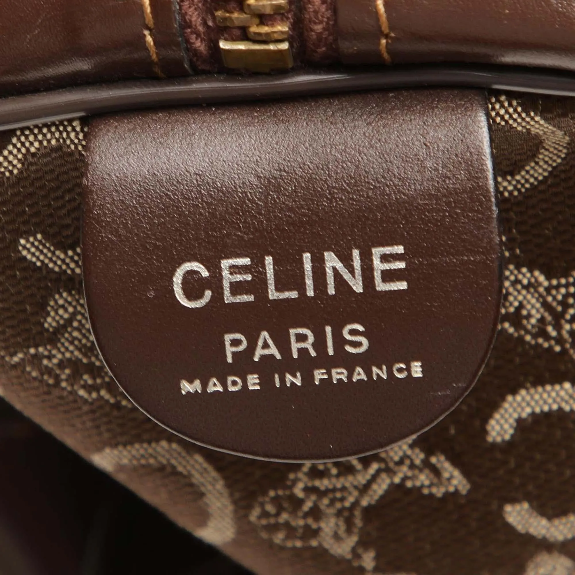 Celine C Macadam Canvas Boston Bag (SHG-24381)