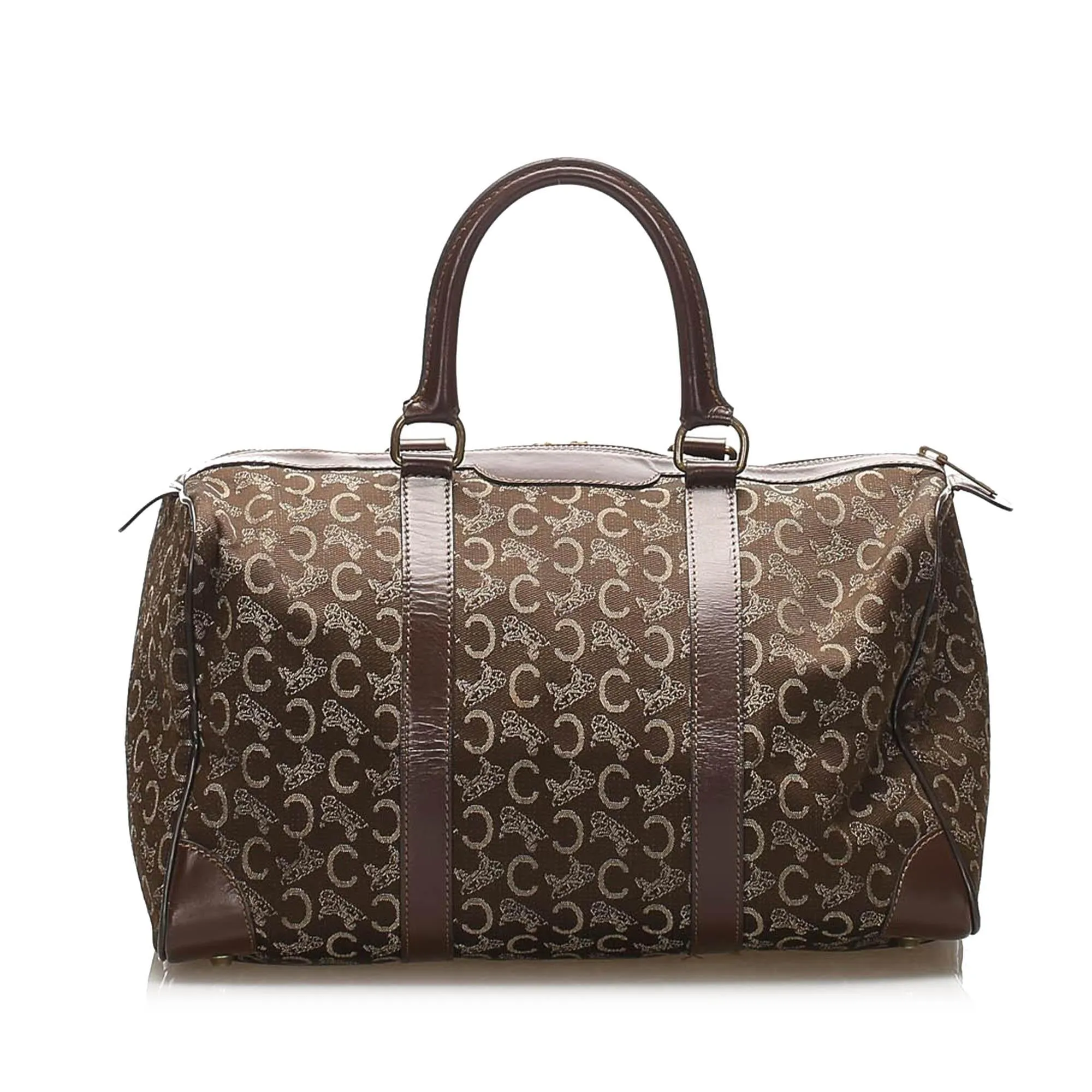Celine C Macadam Canvas Boston Bag (SHG-24381)