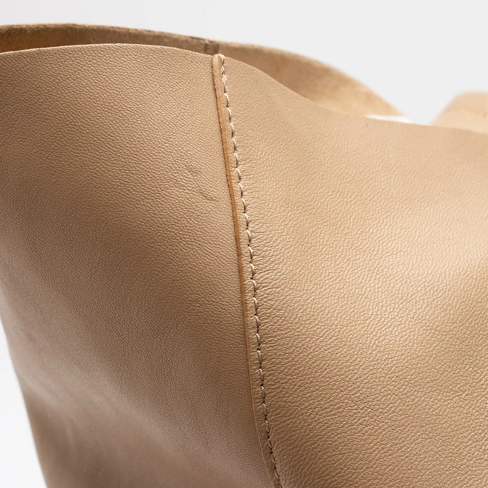 Celine Lambskin Bicolor Cabas Vertical Tote (SHF-15865)