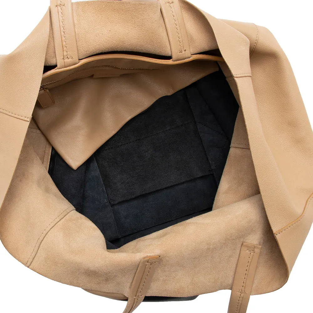 Celine Lambskin Bicolor Cabas Vertical Tote (SHF-15865)