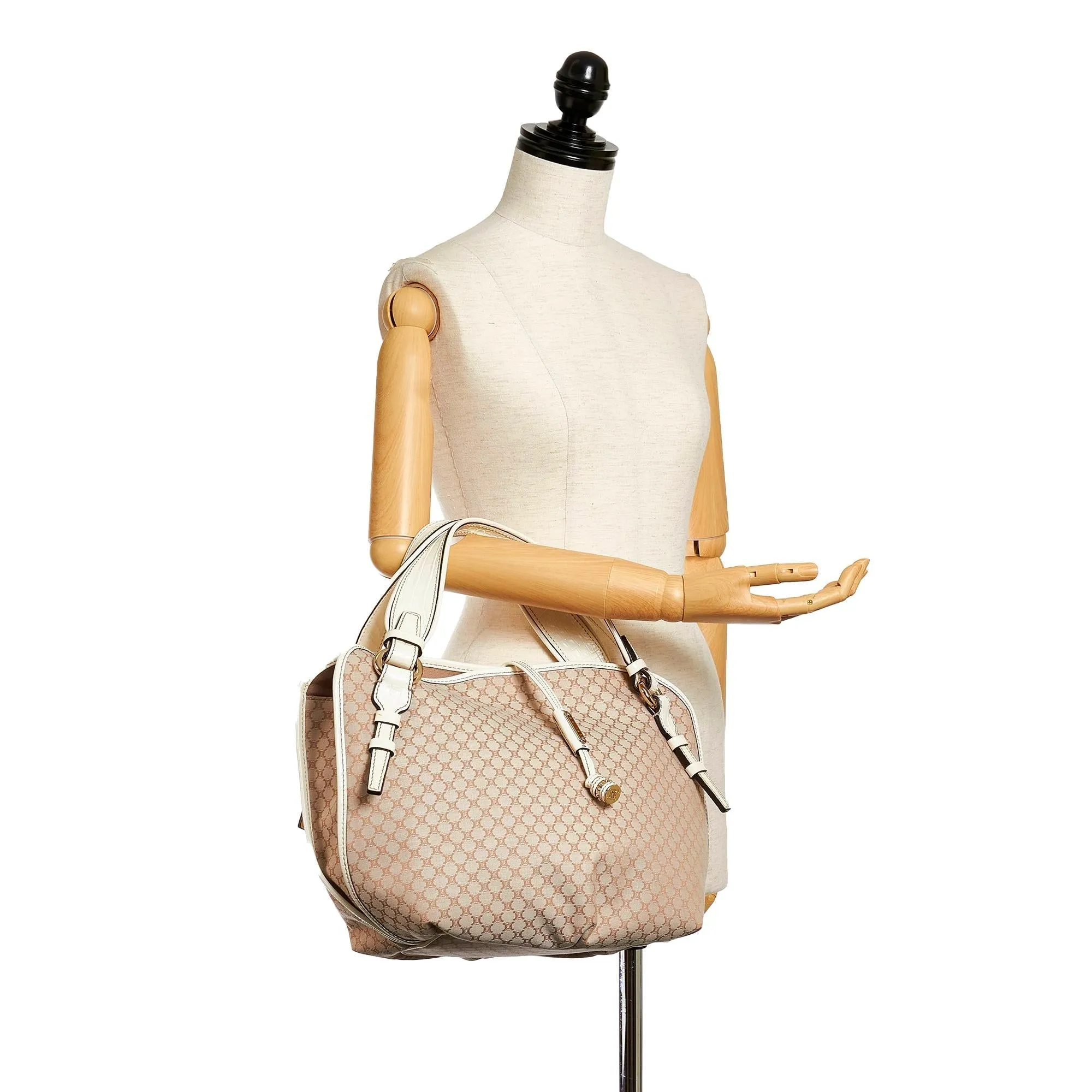 Celine Macadam Bittersweet Canvas Shoulder Bag (SHG-28644)