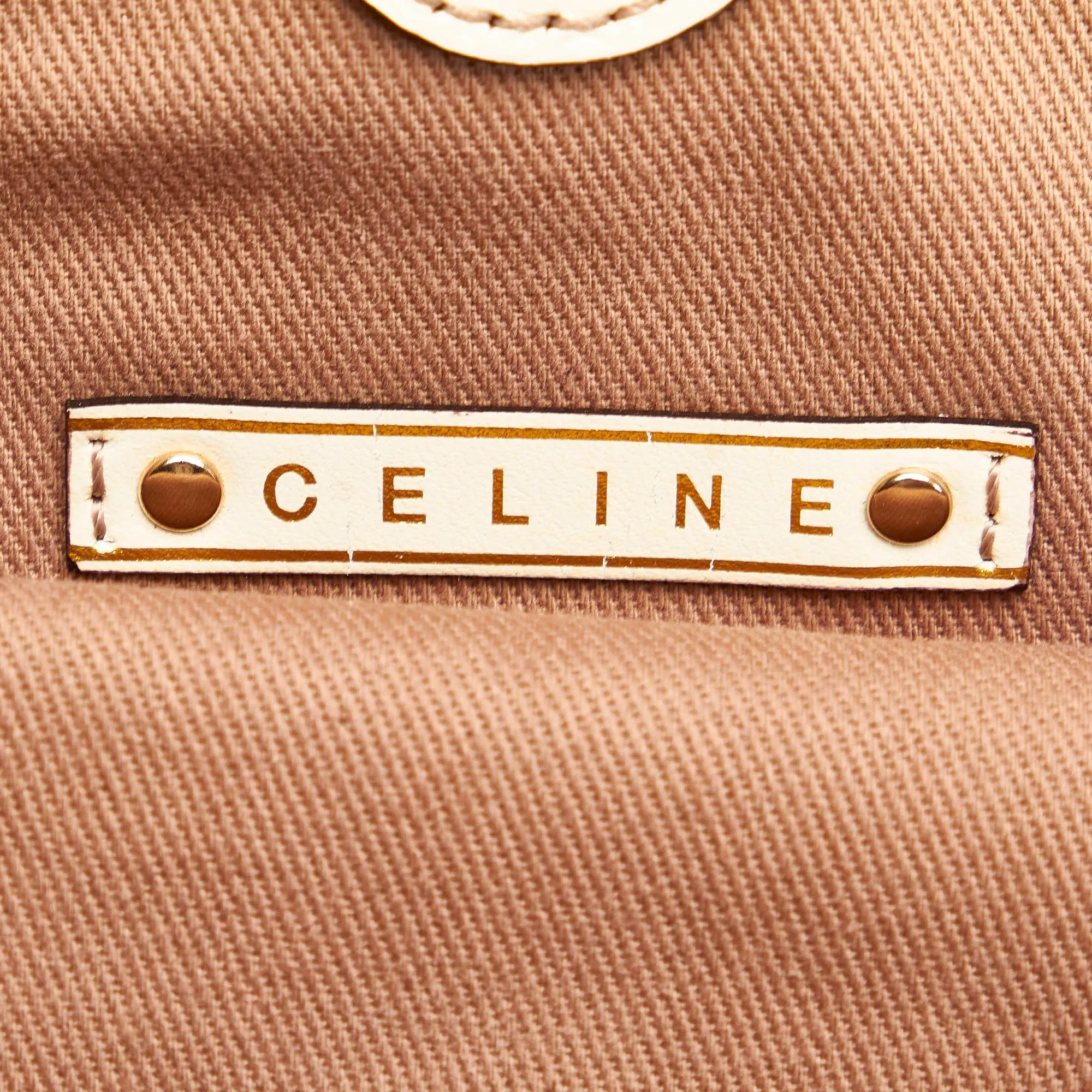 Celine Macadam Bittersweet Canvas Shoulder Bag (SHG-28644)