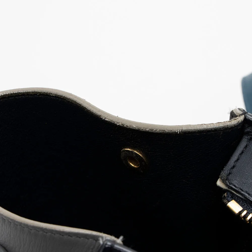 Celine Tricolor Calfskin Small Trapeze Bag (SHF-17369)