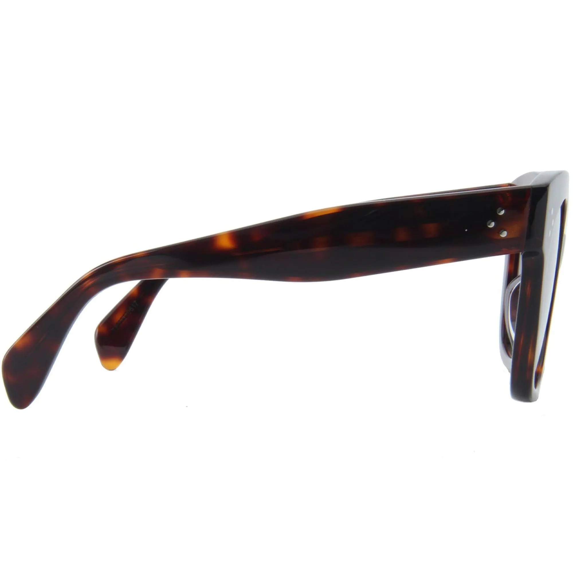 Celine Women's Sunglasses - Full Rim Tortoise Acetate Square Frame | CL4002UN 54D