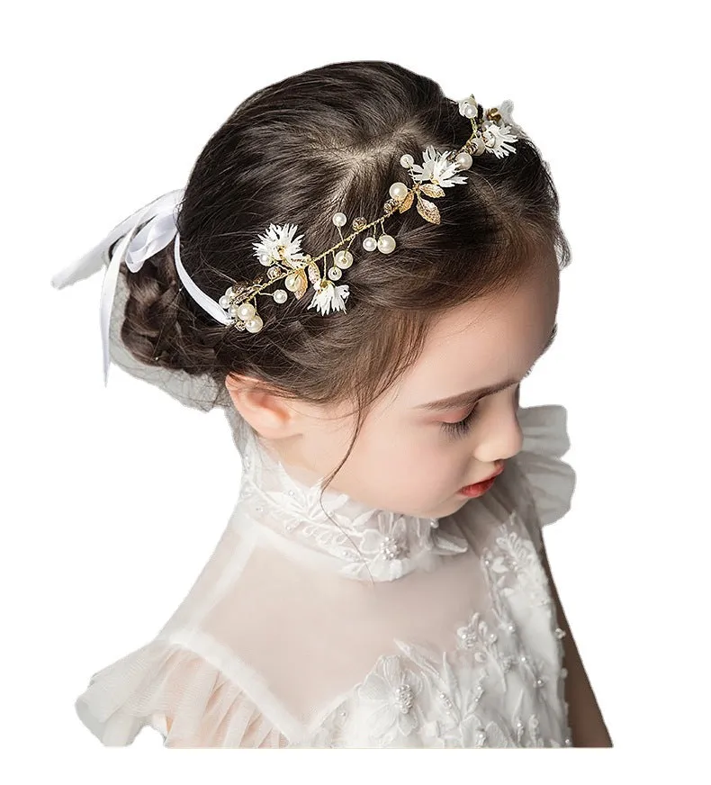 Children's Dress Accessories White Headband