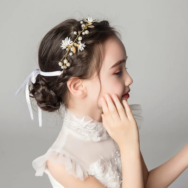 Children's Dress Accessories White Headband