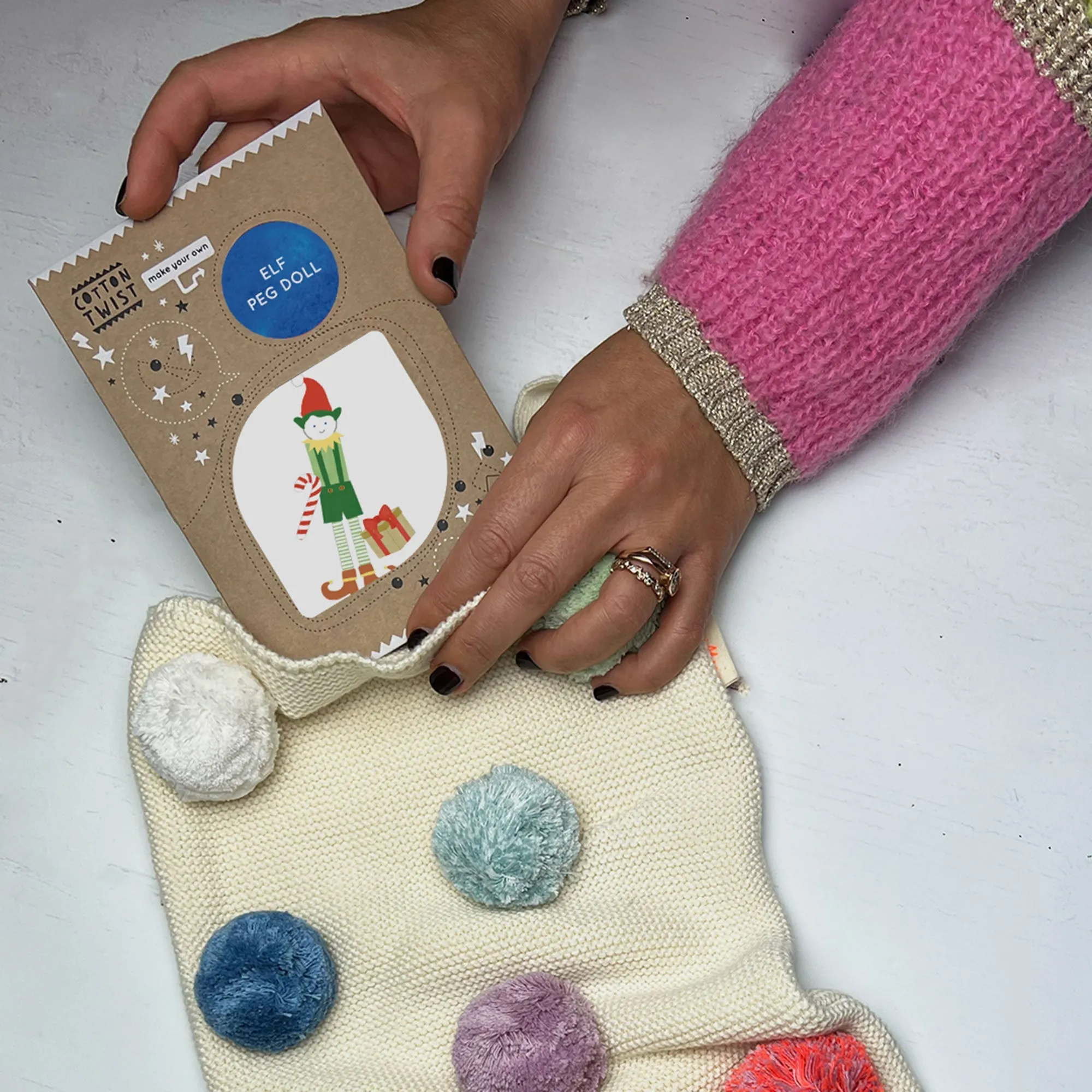 Make Your Own Elf Peg Doll by Cotton Twist - FINAL SALE