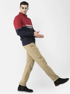 Maroon Brand-Logo Sweatshirt