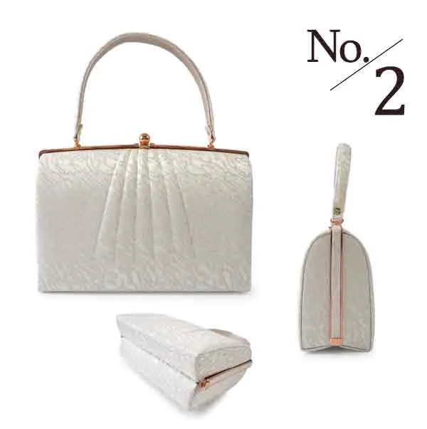 Robe De'collete'e formal bag for traditional attire for TEA ceremony【Silver】（10 different designs）