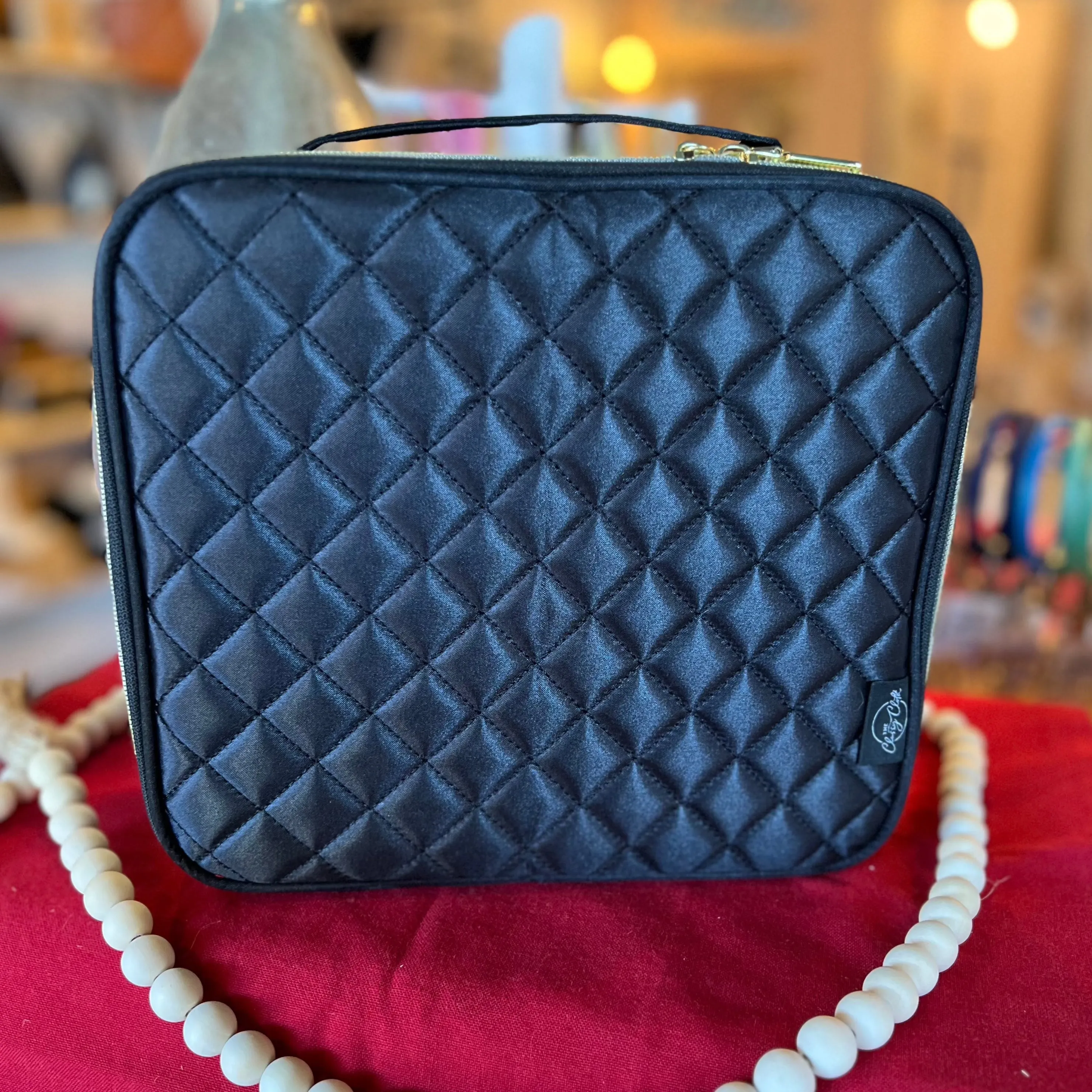 Ultimate Makeup Case in Black Quilt